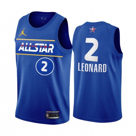 Maglia NBA Los Angeles Clippers Kawhi Leonard 2 2021 All-Star Jordan Brand Blu Swingman - Uomo